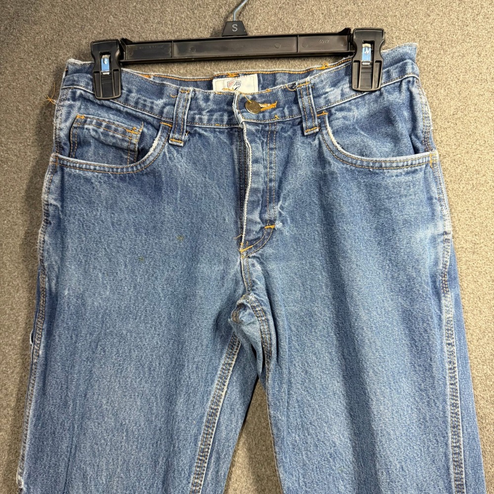 Tyndale FR Flame Resistant Work Jeans Womens Size 2 Low Waist Hammer Loop